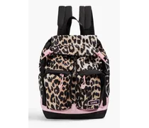 Leopard-print shell backpack - Animal print