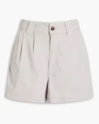 ba&sh Pleated Lyocell-blend shorts - Gray Gray