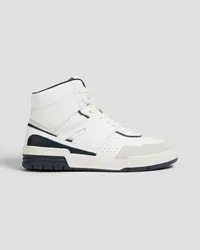 Claudie Pierlot Leather high-top sneakers - White White