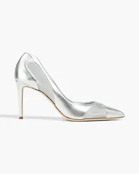 Giuseppe Zanotti Mesh and suede pumps - Metallic Metallic