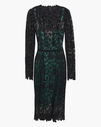 Dolce & Gabbana Cotton-blend guipure lace dress - Black Black