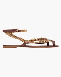 Gianvito Rossi Convertible leather sandals - Brown Brown