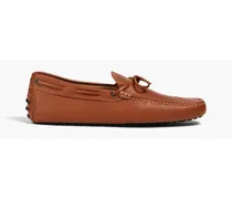 Leather driving shoes - Brown