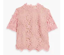 Guipure lace top - Pink