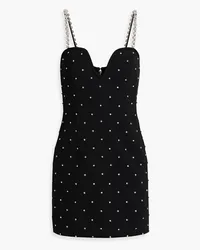 Rebecca Vallance After Hours crystal-embellished crepe mini dress - Black Black