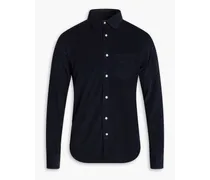 Benoit slim-fit cotton-corduroy shirt - Blue
