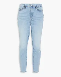 Frame Denim Le High Skinny cropped high-rise skinny jeans - Blue Blue