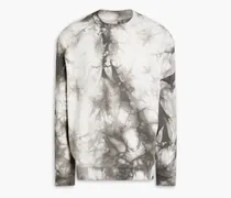 Tie-dyed French cotton-terry sweatshirt - Gray