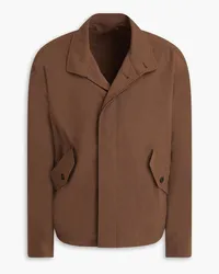 LE 17 SEPTEMBRE Crinkled poplin jacket - Brown Brown