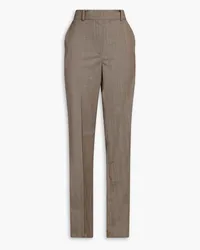 Sandro Herringbone woven straight-leg pants - Neutral Neutral