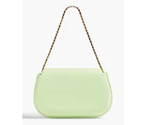 Crest leather shoulder bag - Green