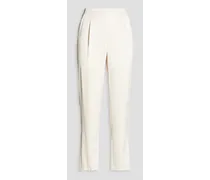 Alice Olivia - Jessie satin-crepe tapered pants - White