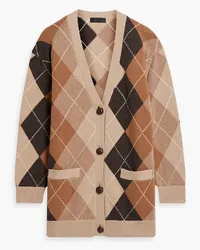 Nili Lotan Theodore argyle wool cardigan - Neutral Neutral