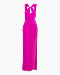 Black Halo Taya cutout twisted cady gown - Pink Pink