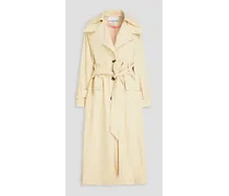 Canvas trench coat - White