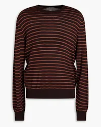 Canali Jacquard-knit wool sweater - Brown Brown