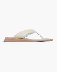 Miista Valeria pebbled-leather sandals - White White