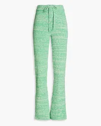 Holzweiler Mélange cotton-blend straight-leg pants - Green Green