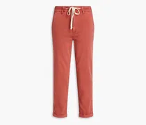 Christy cropped high-rise tapered jeans - Pink