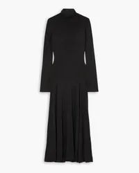 Ninety Percent Brechen strech-micromodal turtleneck midi dress - Black Black