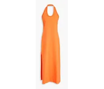 Neami Pima cotton-jersey midi dress - Orange