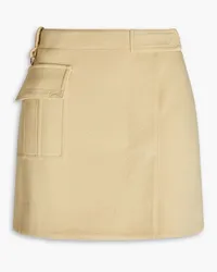 Acne Studios Brushed jersey mini wrap skirt - Yellow Yellow