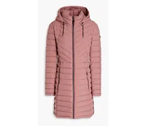 Quilted shell hooded coat - Pink