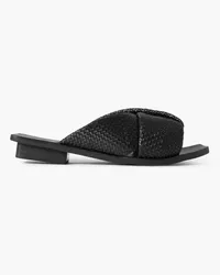 St. Agni Woven leather sandals - Black Black