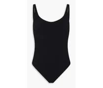 Marilyn seersucker swimsuit - Black