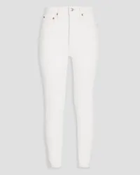 RE/DONE High-rise skinny jeans - White White