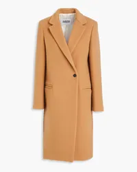 Claudie Pierlot Wool-blend felt coat - Brown Brown