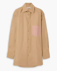 J.W.Anderson Oversized cotton-poplin shirt - Neutral Neutral