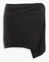 Jacquemus Bagnu wrap-effect cotton-blend chenille mini skirt - Brown Brown