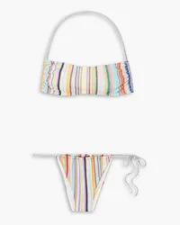 Missoni Mare striped crochet-knit halterneck bikini - Multicolor Multicolor