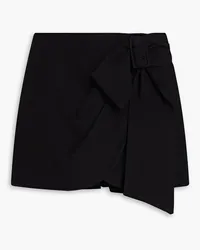 RED Valentino Skirt-effect crepe shorts - Black Black