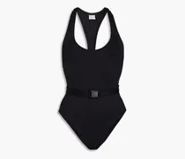Nevis belted swimsuit - Black