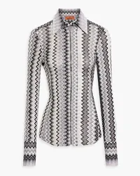 Missoni Metallic crochet-knit shirt - Metallic Metallic