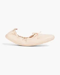 TOD'S Bow-detailed leather ballet flats - Pink Pink