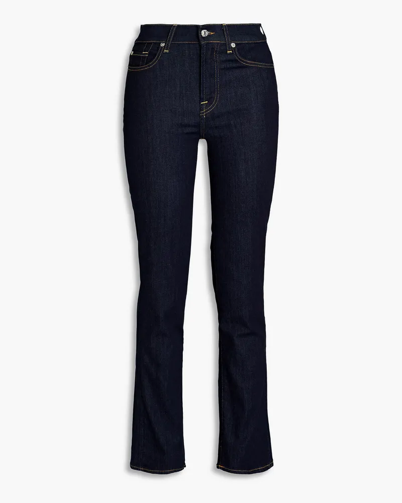 Low-rise straight-leg jeans - Blue
