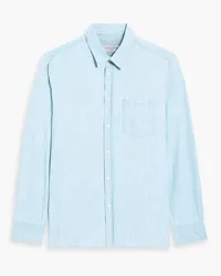 Officine Generale Alex cotton-chambray shirt - Blue Blue