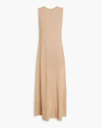 Enza Costa Stretch cotton and modal-blend maxi dress - Neutral Neutral