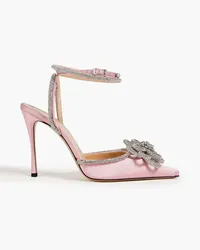 Mach & Mach Embellished satin pumps - Pink Pink