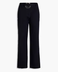 Tory Burch Cotton-gabardine straight-leg pants - Blue Blue