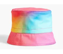 Printed cotton-twill bucket hat - Pink
