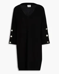 Claudie Pierlot Prima embellished knitted dress - Black Black