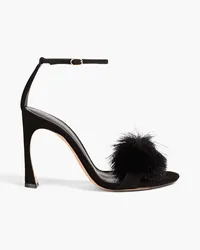 Alexandre Birman Carmela 100 bow-detailed suede sandals - Black Black