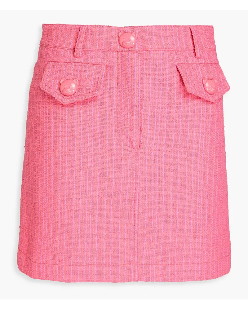 Moschino Cotton-blend tweed mini skirt - Pink Pink