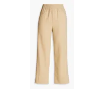 Lucassino cropped wool straight-leg pants - Neutral