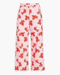 Vivetta Embroidered woven culottes - Pink Pink