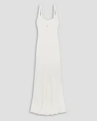 Jacquemus Oranger ribbed-knit maxi dress - White White